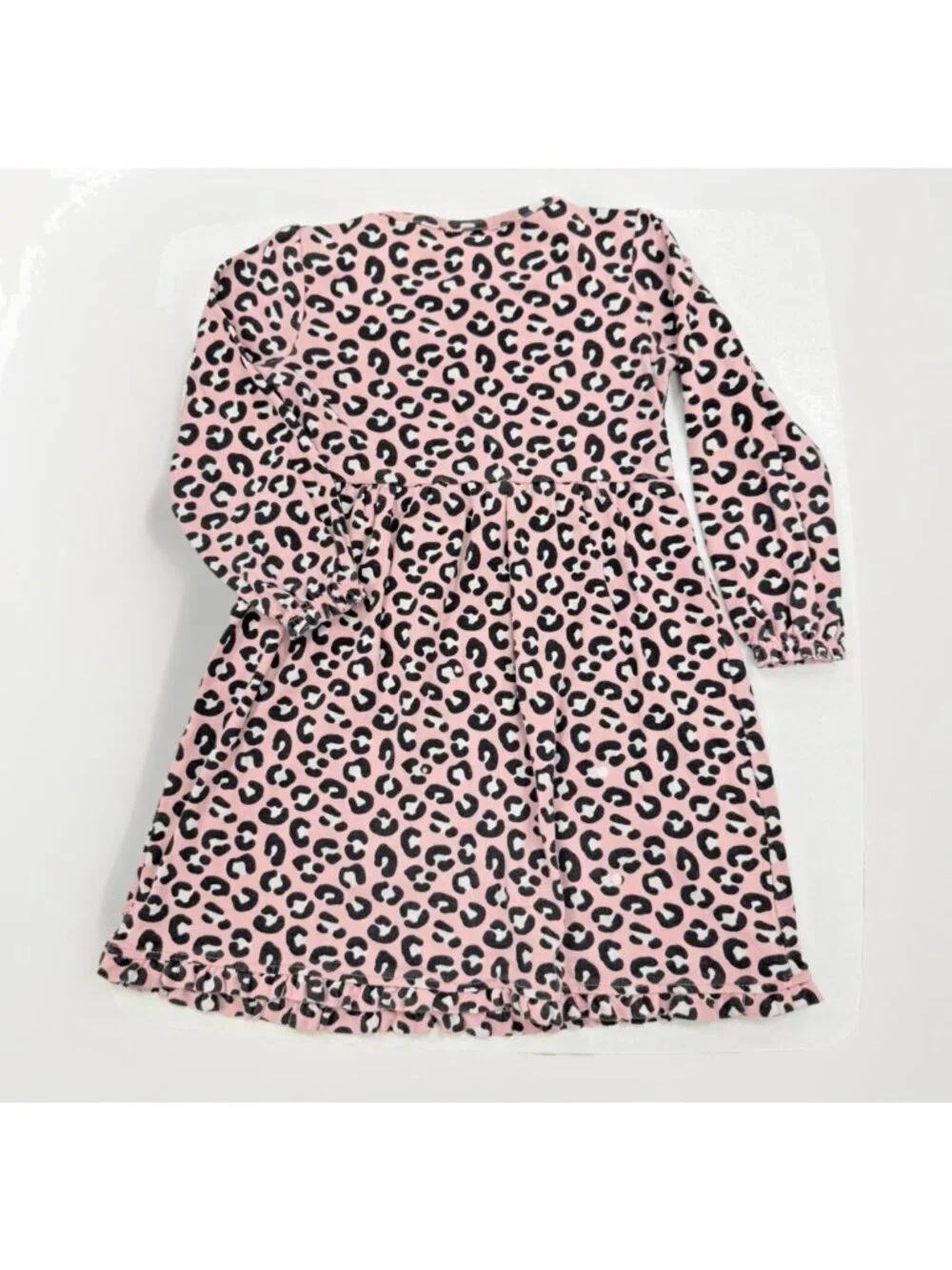 Gymboree Pink Leopard Print Dress with Long Sleeves size 5T 100% Cotton L2023